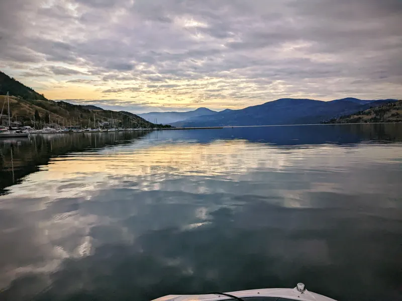 Calm evening on Okanagan Lake